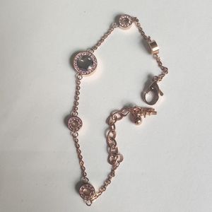 Folli Follie Crystal Rose Gold Tone Bracelet